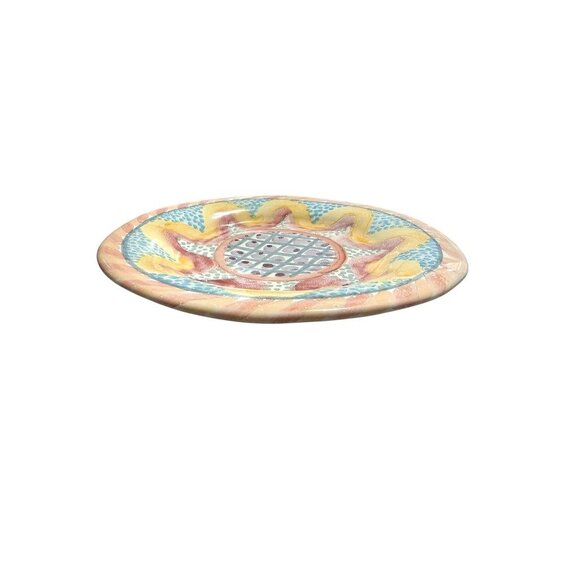 Mackenzie-Childs Victoria & Richard Keukenhof Hand-Painted Ceramic Dinner Plate - Picture 3 of 6